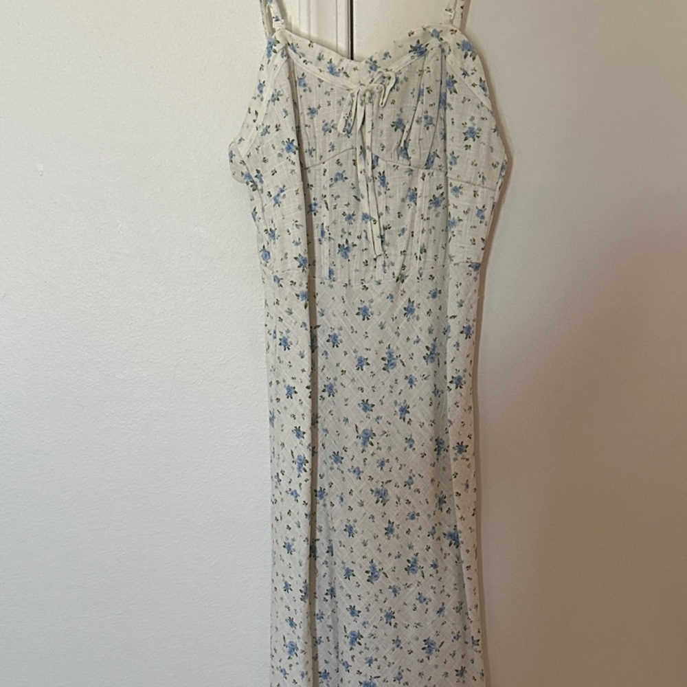 Wild Fable Blue Floral Midi Dress